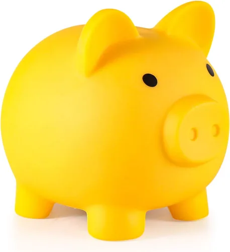 Miniatura 9 de PJDRLLC Alcancía, Banco de Dinero de Plástico Irrompible, Alcancía para Niñas y Niños, Alcancías de Tamaño Mediano, Regalos Prácticos para Azul