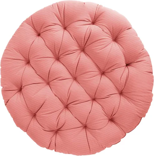 Miniatura 10 de Sorra Home - Cojín con mechones Papasan - Cojín redondo cómodo para silla Bucket & Moon - Cojín de piso con espuma suave para muebles