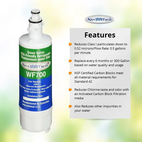 Miniatura 6 de Aqua Fresh ADQ36006101 - Filtro de agua de repuesto compatible con LG LT700P, 9690, ADQ36006102, RFC 1200A, ADQ36006101-S, LFXS30766S, WSL-3, FML-3