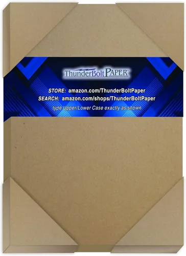 Miniatura 11 de 100 hojas de aglomerado de 20 puntos (punto) 8.5 x 14 pulgadas, peso legal, calibre .020, cartón grueso, artesanía, tablero de papel kraft marrón
