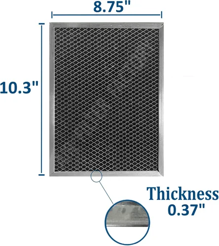 Miniatura 2 de Air Filter Factory Repuesto para Broan 97005687, 97007576, 97007696, 99010123, C-6105 Filtro de campana extractora de carbón carbón 8-3/4 x 10-1/2 x
