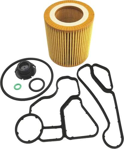 Miniatura 2 de Kit de sellos de enfriador de carcasa de adaptador de filtro de aceite del motor para BMW 128i 135i 323i 325xi 328i xDrive 328xi 330i 330xi 335i
