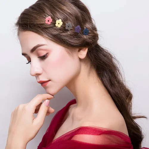 Miniatura 4 de SuPoo Pinzas pequeñas para el cabello, mini garras de flores, 20 piezas de accesorios para cola de caballo, garras de peinado de cabello de 1.1