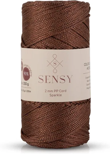 Miniatura 179 de Sensy Premium Cuerda de Poliéster de 2mm 251 Yardas Cuerda de Polipropileno 100% Cordón de Macramé 2mm Cordón para Bolsa de Ganchillo Cuerda