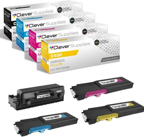 Miniatura 353 de CS compatible Xerox Phaser 6510/WorkCentre 6515 (106r03480) 2 cartuchos de tóner negro para Phaser 6510, WorkCentre 6515 2 negro