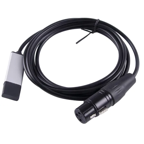 Adaptador de interfaz USB a DMX RS485 Convertidor Serial 3PIN XLR LED DMX512 Freestyler Software PC a escenario Control de iluminación Cable de