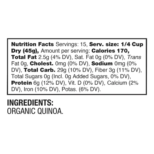 Miniatura 7 de BetterBody Foods Quinoa orgánica, vegana, sin gluten, reemplazo de arroz con bajo índice glucémico, 24 onzas