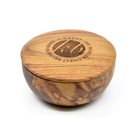 Miniatura 2 de Kent SB6 - Jabón de afeitar para hombre en roble oscuro, cuenco de madera, crema de afeitar para hombres, 4.23 onzas, jabón de afeitar, hidrata e