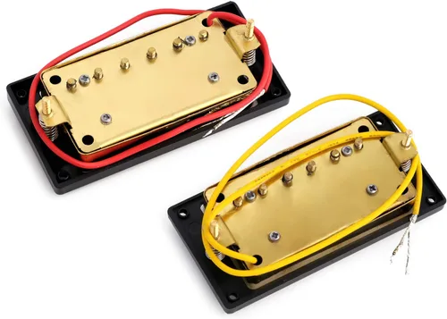 Miniatura 7 de Humbucker Pastillas de doble bobina de cuello y puente compatibles con guitarra eléctrica estilo LP para piezas de guitarra, juego de 2 piezas