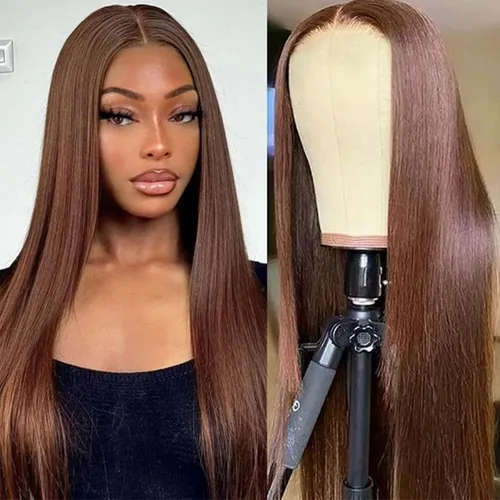 Miniatura 32 de SENSAIRUITE Peluca Rizada Ombré con Reflejos Rubio Miel Peluca con Diadema Cabello Humano 12 Pulgadas Onda Profunda Densidad 180% Pelucas