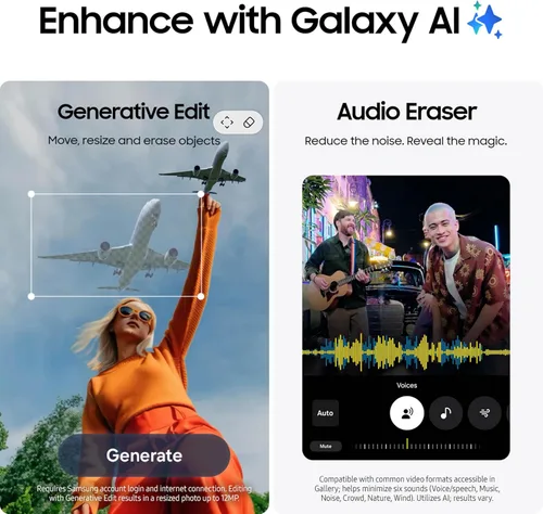 Miniatura 6 de Samsung Galaxy S25 FE teléfono celular (2025), 256GB AI Smartphone, Android desbloqueado, pantalla grande, batería de 4900mAh, cámara de alta Azul