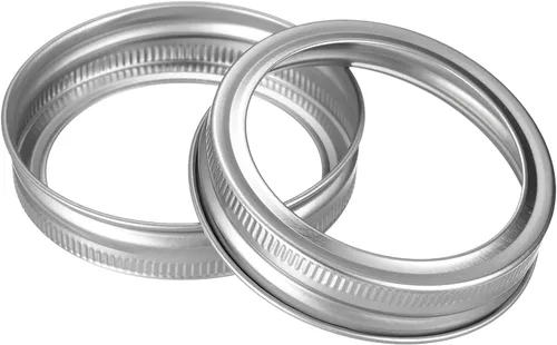 uxcell Anillos para tarros de conserva, 24 unidades, bandas de repuesto para tarros de masón de hojalata de boca regular, a prueba de fugas, se