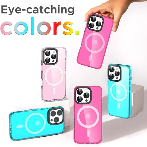 Miniatura 204 de AICase Funda protectora para iPhone 16 compatible con iPhone 16, delgada, ligera, transparente [no amarillenta] Diseño vibrante