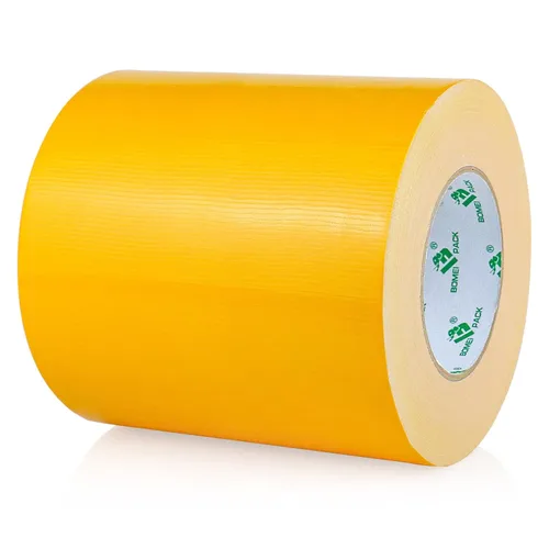 Miniatura 21 de BOMEI PACK Cinta de conducto amarilla de 4 pulgadas de ancho, cinta adhesiva industrial resistente al agua de color 9.0 mil x 4 pulgadas x 55 m