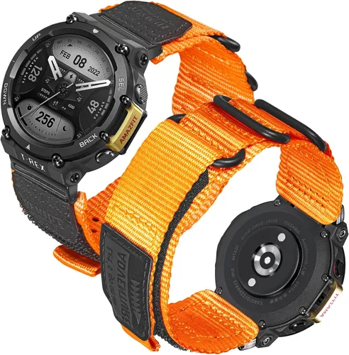 Miniatura 3 de torbollo Compatible con Amazfit T-Rex/T-Rex Pro/T-Rex 2, correa de reloj de nailon duradera, correa de grado militar con aro y bucle hebilla