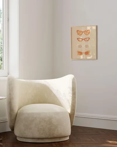 Miniatura 4 de HAUS AND HUES Arte de gafas de sol – Decoración de pared estética de durazno – Decoración bohemia de habitación para dormitorio – Póster de pared
