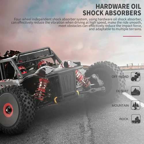 Miniatura 5 de GoolRC WLtoys 124016 V2 - Coches RC sin escobillas, auto de control remoto a escala 1:12, 4WD 75KM/H de alta velocidad para adultos, 2.4 GHz todo