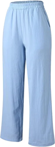 Miniatura 7 de Womens Soft Solid Color Loose Pockets Outdoor Pants Long Elastic Trousers Womens Work Pants Office Casual Curvy