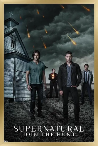 Miniatura 15 de Trends International Supernatural - Póster de pared de iglesia, 22.4 pulgadas de largo x 14.7 pulgadas, versión enmarcada en madera de granero