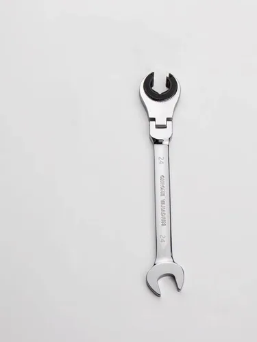 Miniatura 25 de FLZOSPER - Llave de engranajes de cabeza flexible de 15 mm, llave de combinación de trinquete métrica