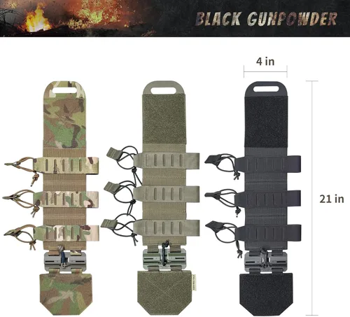 Miniatura 2 de Hebillas magnéticas tácticas elásticas Cummerbund de liberación rápida modelo TC1 Camuflaje: todo terreno