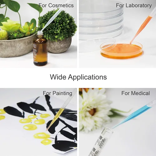 Miniatura 3 de ULAB Pipeta de transferencia científica, pipetas de aceites esenciales Vol. 0.2 fl oz, 0.1 fl oz graduado, 0.0 fl oz de graduación 6.102 in, LDPE