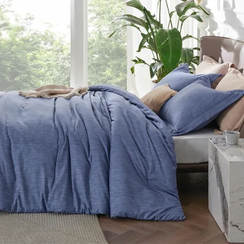 Miniatura 362 de Bedsure Juego de edredón Twin/Twin XL, ropa de cama suave beige para todas las estaciones, juego de cama teñido catiónico, 2 piezas, 1 edredón