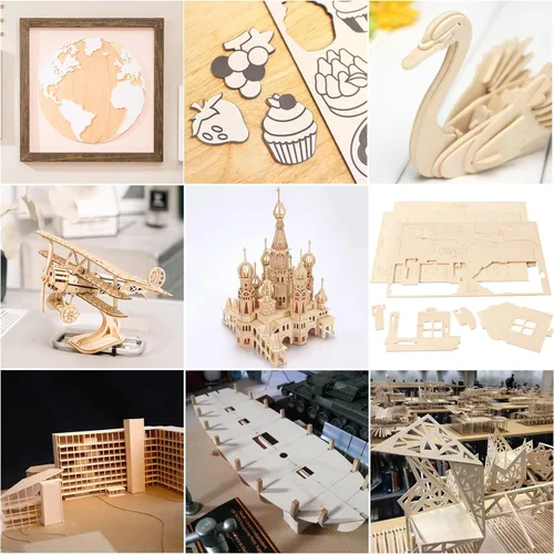 Miniatura 7 de 20 hojas de madera de tilo, 1/16 x 12 x 8 pulgadas, láminas finas de madera contrachapada para manualidades