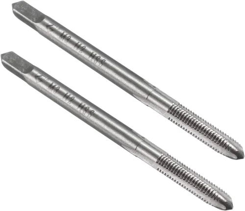 Miniatura 11 de uxcell - Grifos métricos de máquina M0.8 x 0.2mm H2 de acero de alta velocidad con 3 hélices rectas para roscado de tornillos, herramienta