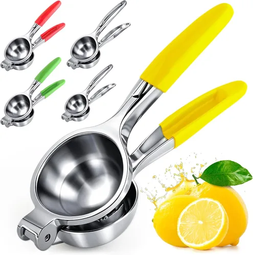 Miniatura 12 de Lemon Squeezer Large, Lemon Squeezer Juicer Stainless Steel, Heavy Duty Manual Citrus Juicer Hand Press, Kitchen Tools Lime Squeezer Bar Tool, Easy