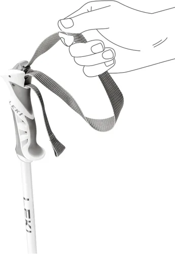 Miniatura 3 de LEKI Bastones de esquí de aluminio ligeros Bliss para mujer para esquí alpino Gunmetal-Blanco-Oro Rosa