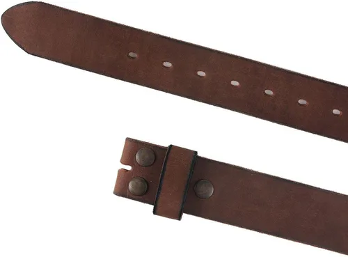 Miniatura 3 de NPET Mens Leather Belt Full Grain Vintage Distressed Style Snap on Strap 1 12" Wide