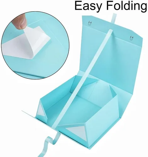Miniatura 5 de GoooodGift Caja de regalo grande azul, 1 paquete de 13.5 x 11 x 5.3 pulgadas, caja de regalo de lujo para regalos con tapa de cierre magnético