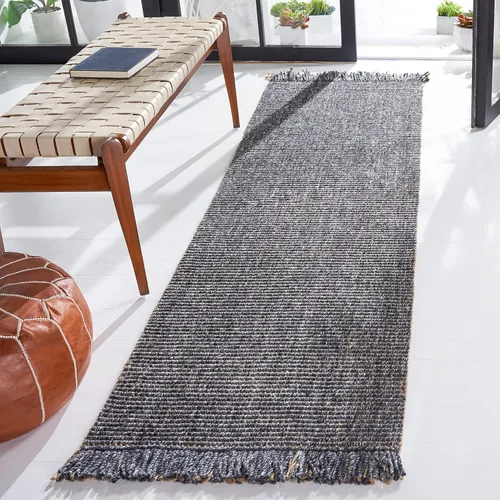 Miniatura 31 de SAFAVIEH Natural Fiber Collection - Alfombra decorativa de 2 x 3 pies, carbón y natural, yute tejido a mano, ideal para zonas de alto tráfico