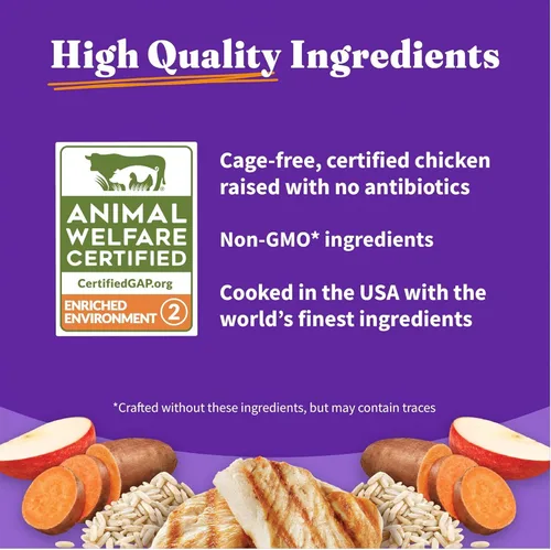 Miniatura 8 de Halo Holistic - Comida para perros con fórmula de pollo y arroz integral sin jaula de cereales saludables, salud digestiva completa, croquetas