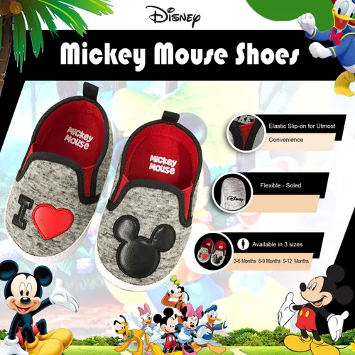 Miniatura 2 de Disney Mickey Mouse - Zapatos infantiles rojos y negros, Negro