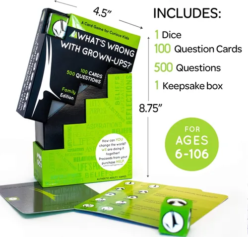 Miniatura 2 de Authentic Agility ¿Qué pasa con el juego de adultos? Rompehielos de 500 preguntas para familias, adolescentes y adultos para generar conversaciones