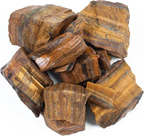 Miniatura 35 de Crocon Piedras ásperas de ágata rosa de 1 libra y cristales a granel, piedras preciosas crudas para pulir, cabina, pulido, minería, equilibrio