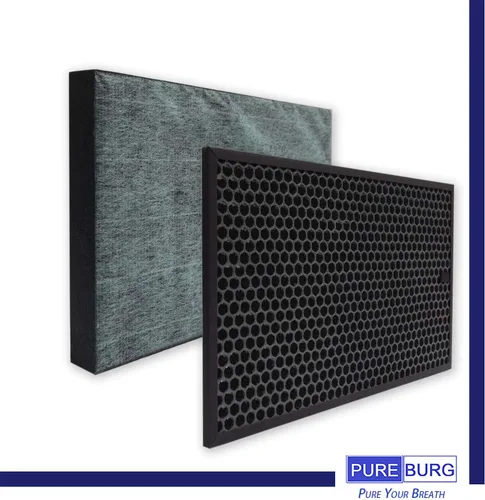 Miniatura 2 de PUREBURG Juego de filtros de repuesto compatibles con purificador de aire Sharp KC-850U y KC-C100U PlasmaCluster H13 HEPA + carbón activado + filtro