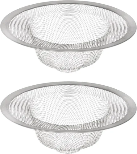 Miniatura 9 de HIC Kitchen Colador de malla para fregadero, acero inoxidable 18/8, 4.5 pulgadas