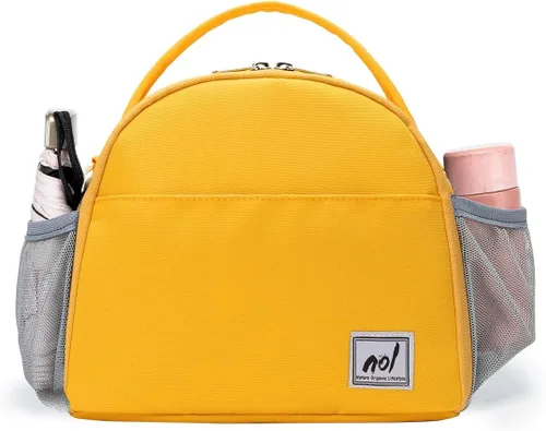 Miniatura 5 de NOL Natural Organic Lifestyle Bolsa de Almuerzo Aislada Bolsa Refrigeradora para Mujeres de Nylon Impermeable Ligera Caja de Almuerzo Organizadora