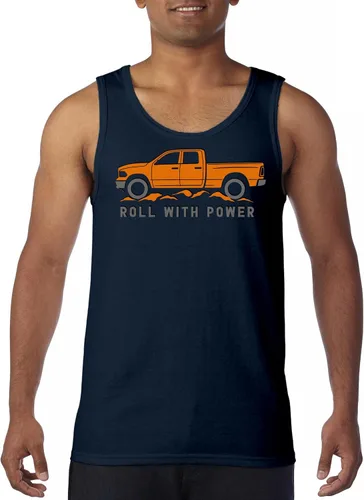 Miniatura 131 de Tee Hunt Camisetas gráficas y camisetas sin mangas para hombre Roll with Power Pickup Truck
