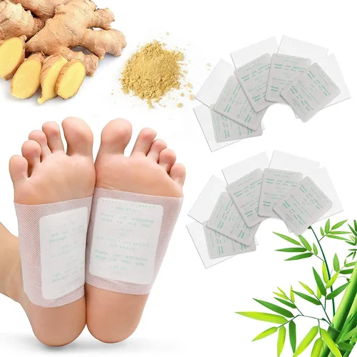 Miniatura 5 de 100 almohadillas de vinagre de bambú natural y jengibre en polvo para pies, limpieza profunda para aliviar el estrés, mejor sueño, adecuadas