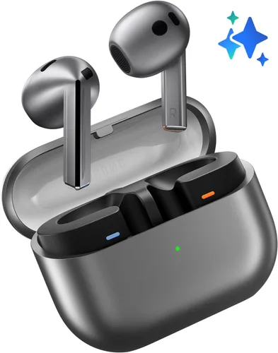 Miniatura 2 de SAMSUNG Galaxy Buds 3 AI True Auriculares Bluetooth inalámbricos verdaderos, ajuste de tipo abierto, cancelación activa de ruido, audio 360, control