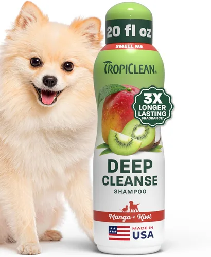 Miniatura 14 de TropiClean - Champús para mascotas fabricados en Estados Unidos, Blanqueamiento, Azul