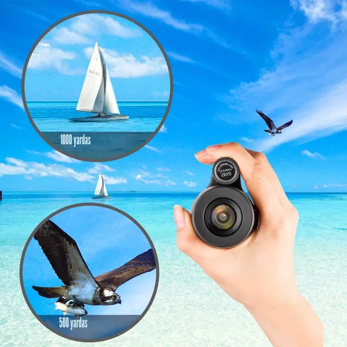 Miniatura 4 de FEEMIC Telescopio monocular de alta potencia con visión de de 8x y diámetro del objetivo de 1.65 pulgadas (42 mm) compacto portátil impermeable a