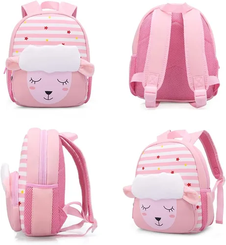 Miniatura 2 de Mochila impermeable para niños de 2 a 5 años para el jardín de niños mochila 3D de lindos dibujos animados de neopreno mochila de animales para niños