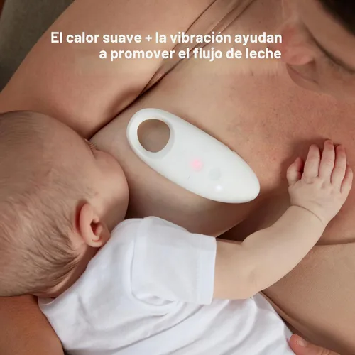 Miniatura 2 de Frida Mom Masajeador de lactancia 2 en 1, múltiples modos de calor + vibración para conductos de leche obstruidos, aumenta el flujo de leche