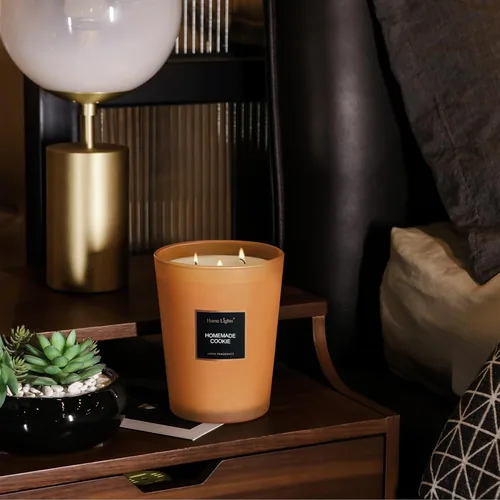 Miniatura 5 de HomeLights - Velas perfumadas, tarro grande de aromaterapia, cera de soja natural, regalo de 130 horas de combustión, galleta casera