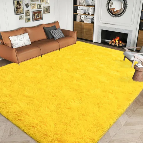 Miniatura 33 de Dssimo - Alfombra superesponjosa para la habitación, alfombra de área moderna, pequeña, suave y acogedora de felpa para niños, niñas y adolescentes